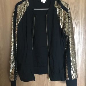 Sequin black jacket